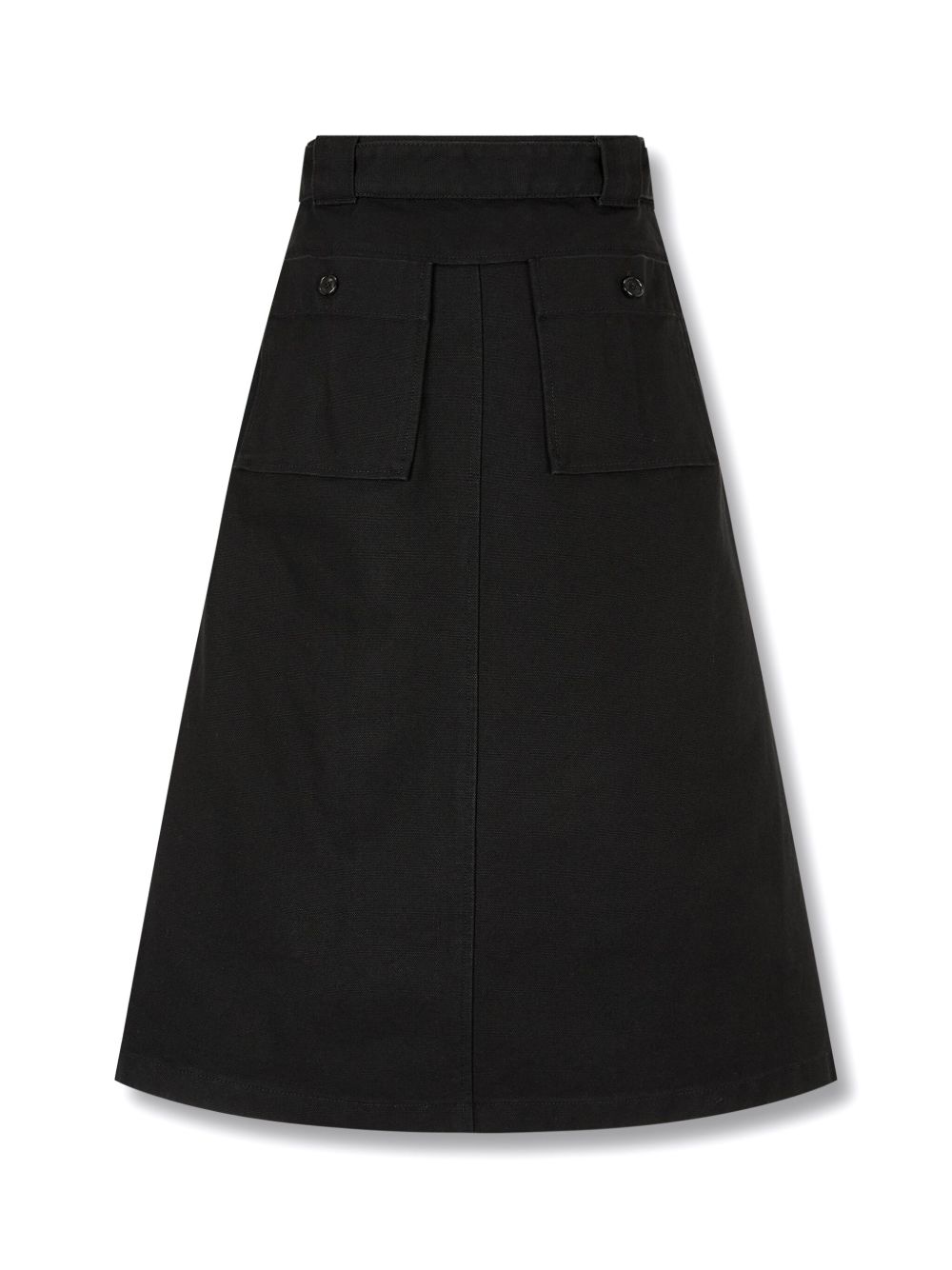 STUDIO TOMBOY Midi-rok met ceintuur - Zwart