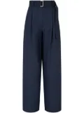 STUDIO TOMBOY belted tuck trousers - Blue