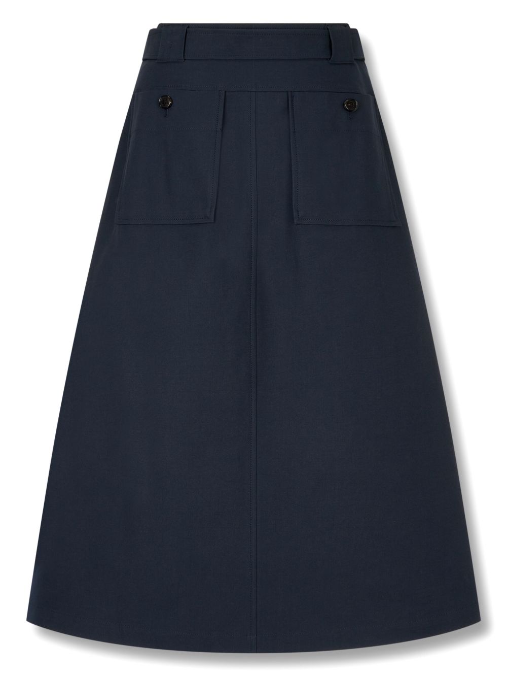 STUDIO TOMBOY City gesmockte rok met ceintuur - Blauw