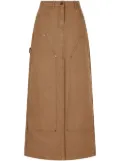 STUDIO TOMBOY seam-detail maxi skirt - Brown