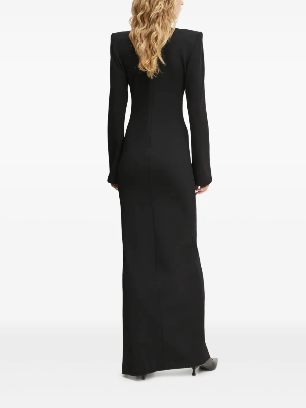 Iro Mash Side-slit Maxi Dress In Black