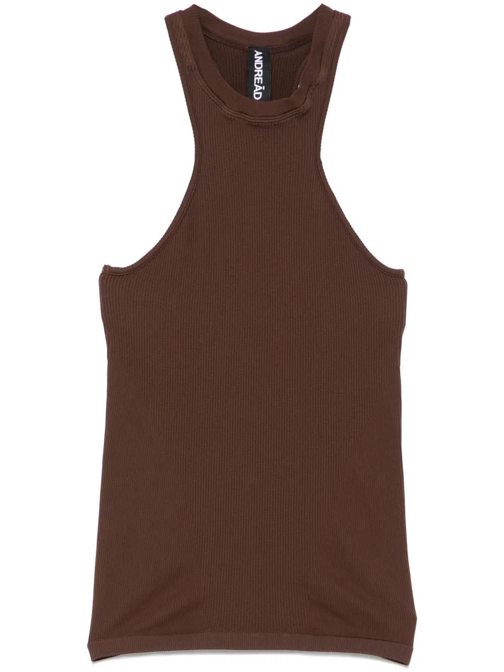 ANDREĀDAMO ribbed jersey tank top