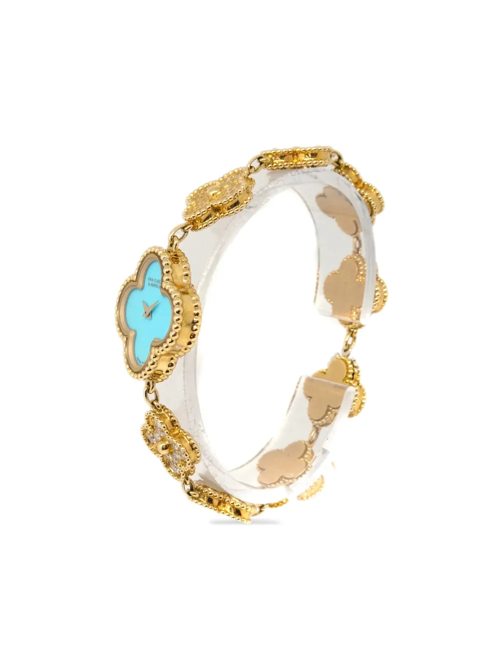 Pre-owned Van Cleef & Arpels 2018 Alhambra 22mm In Blue