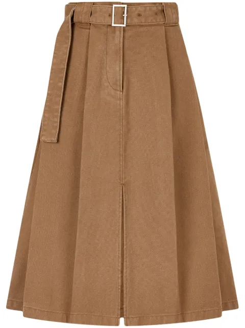 STUDIO TOMBOY belted two-tuck skirt