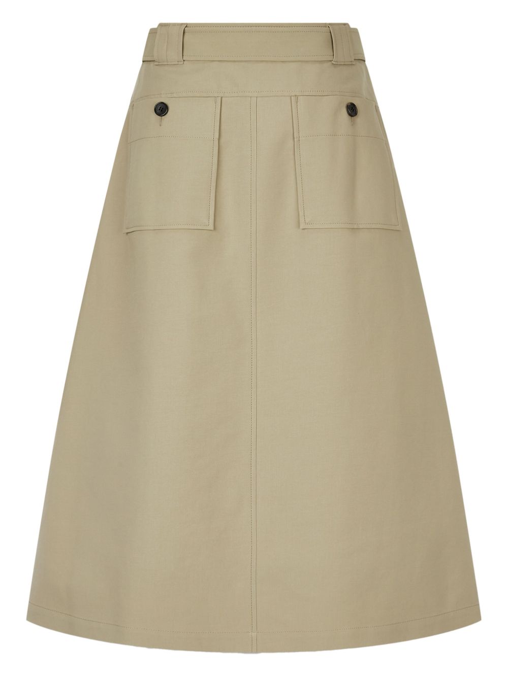 STUDIO TOMBOY City gesmockte rok met ceintuur - Beige