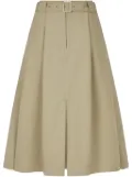 STUDIO TOMBOY City belted two-tuck skirt - Neutrals