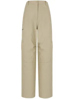 GANNI logo-embroidered Track Pants | Brown | FARFETCH