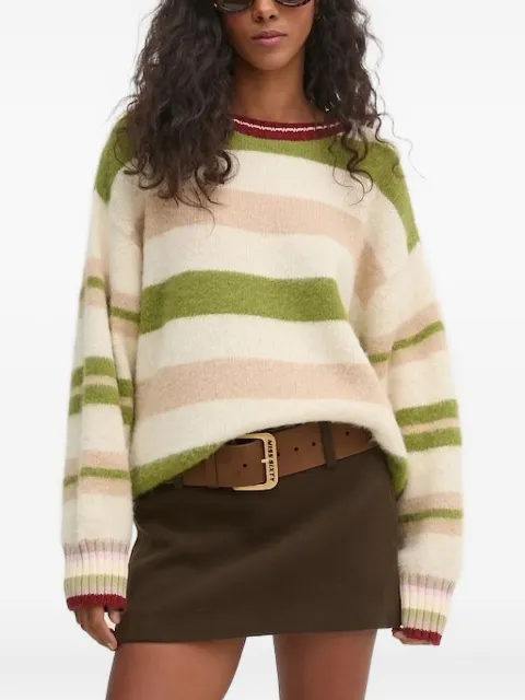 Stine Goya striped ribbed-trim sweater
