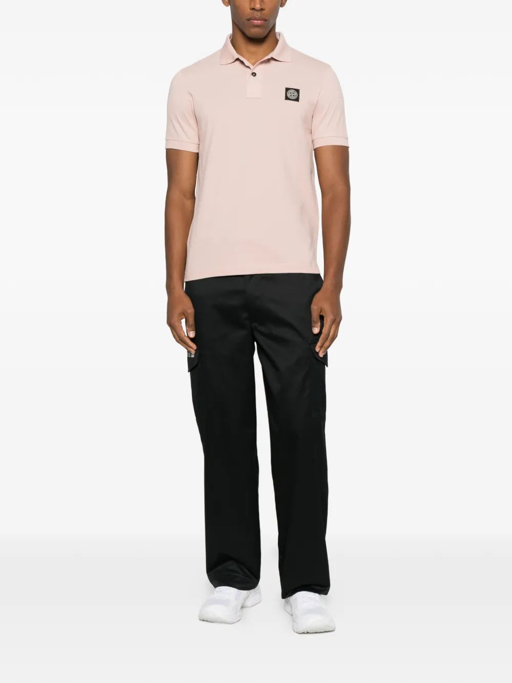 Stone Island 22002SC poloshirt Roze