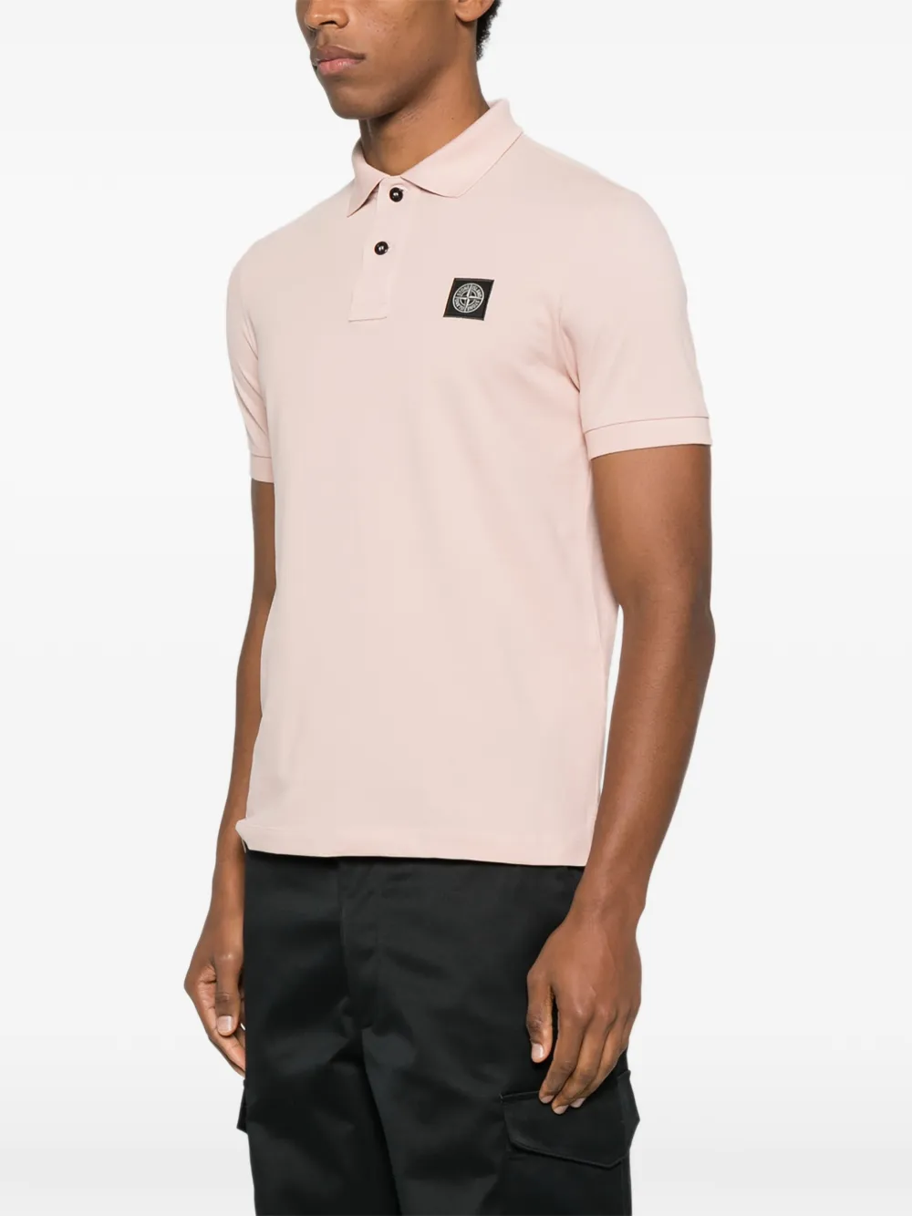 Stone Island 22002SC poloshirt Roze