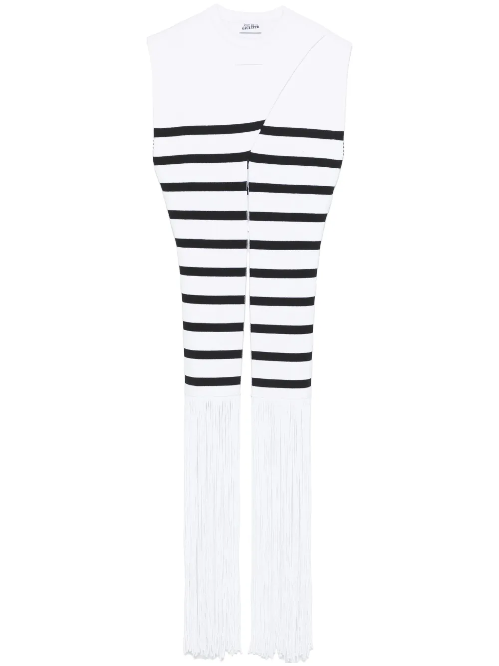 Jean Paul Gaultier Top The Fringed Marinière - Bianco