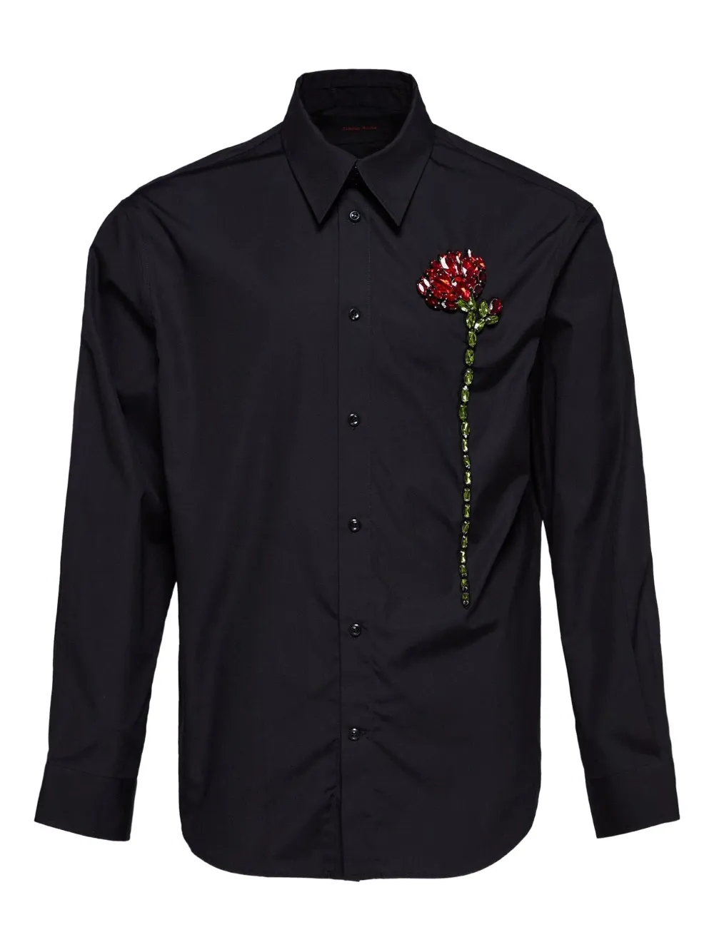 Simone Rocha crystal-embellished shirt - ブラック Simone Rocha crystal-embellished shirt - ブラック