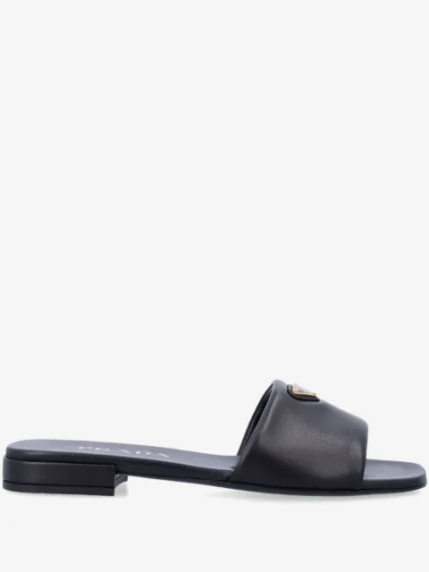 Prada enamel-logo slides 