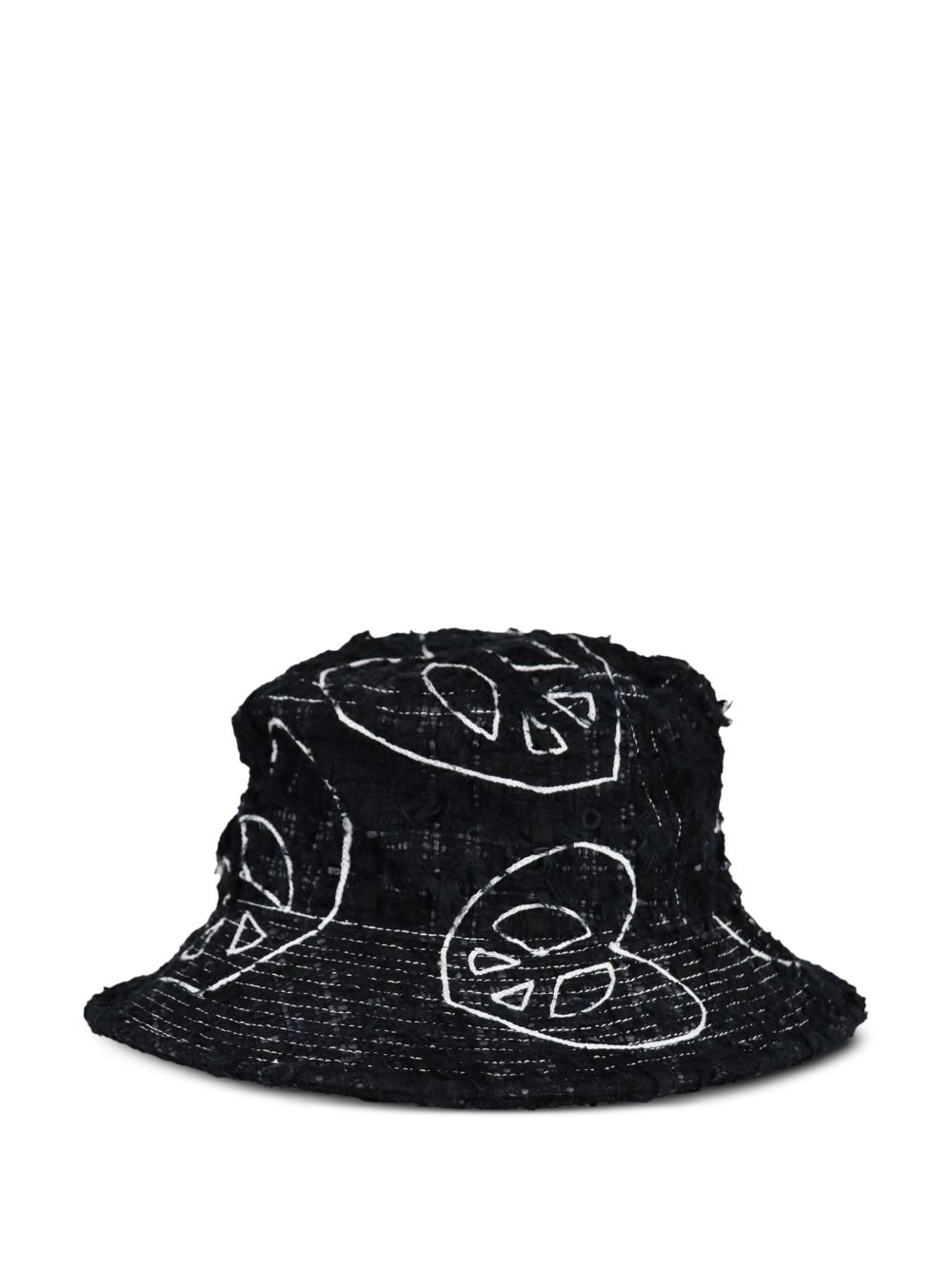 Readymade tweed bucket hat - Zwart