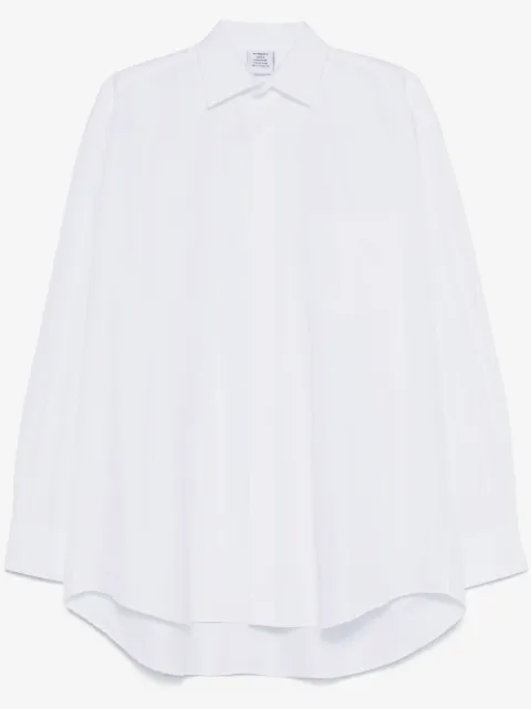 VETEMENTS camisa con logo en jacquard