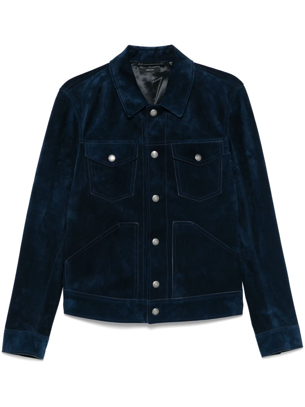 TOM FORD suede jacket - Blue