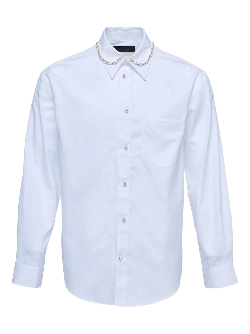 Simone Rocha pearl-embellished collar shirt | White | Image 1