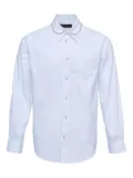 Simone Rocha pearl-embellished collar shirt - White