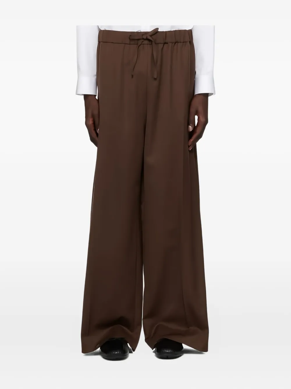 Simone Rocha drawstring-waist trousers | Brown | Image 1