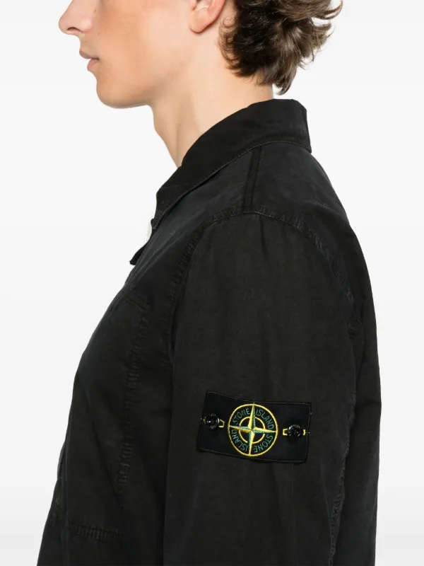Stone Island 1200032 シャツ | ブラック | FARFETCH JP