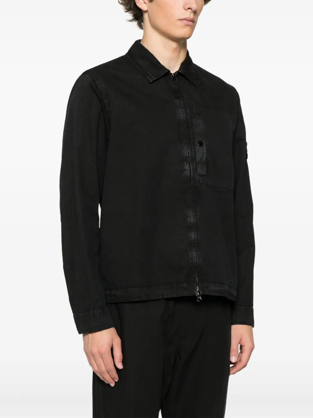 Stone Island 1200032 overhemd Zwart