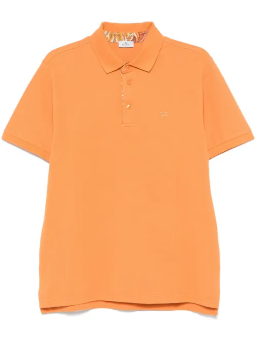 Polo en piqué à design ondulé - ETRO - Modalova