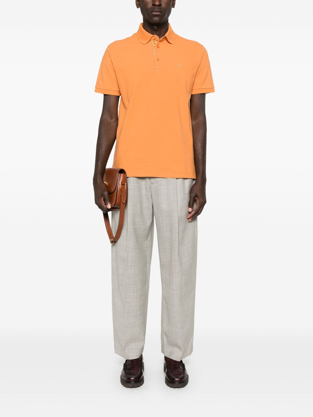 ETRO Piqué poloshirt - Oranje