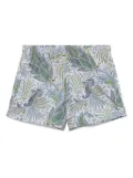 ETRO leaf-print swim shorts - Blue