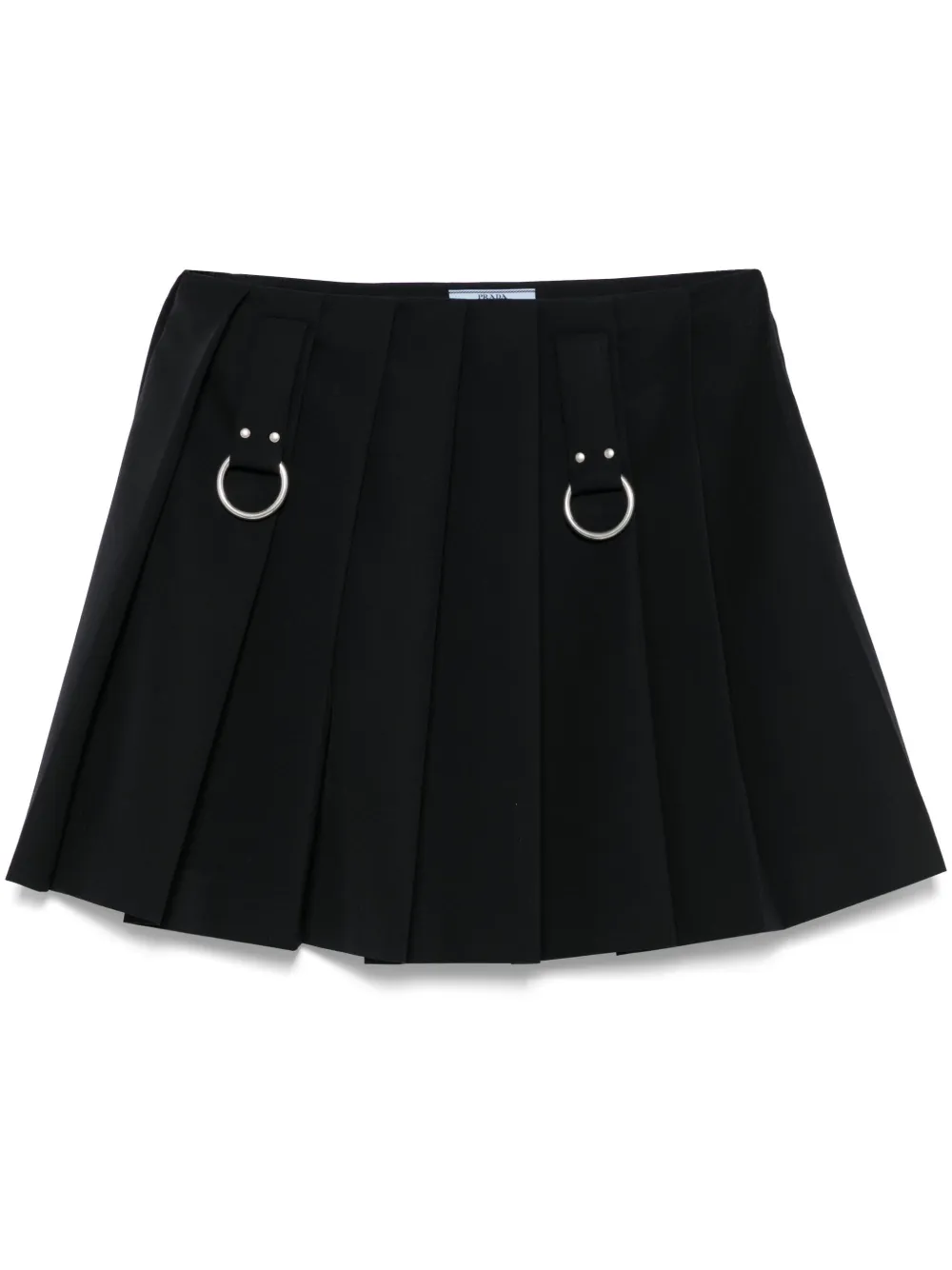 Prada Mini-rok met ringdetail Blauw