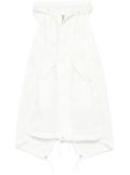 sacai hooded dress - White