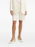 IVY OAK pleated high-waisted shorts - White