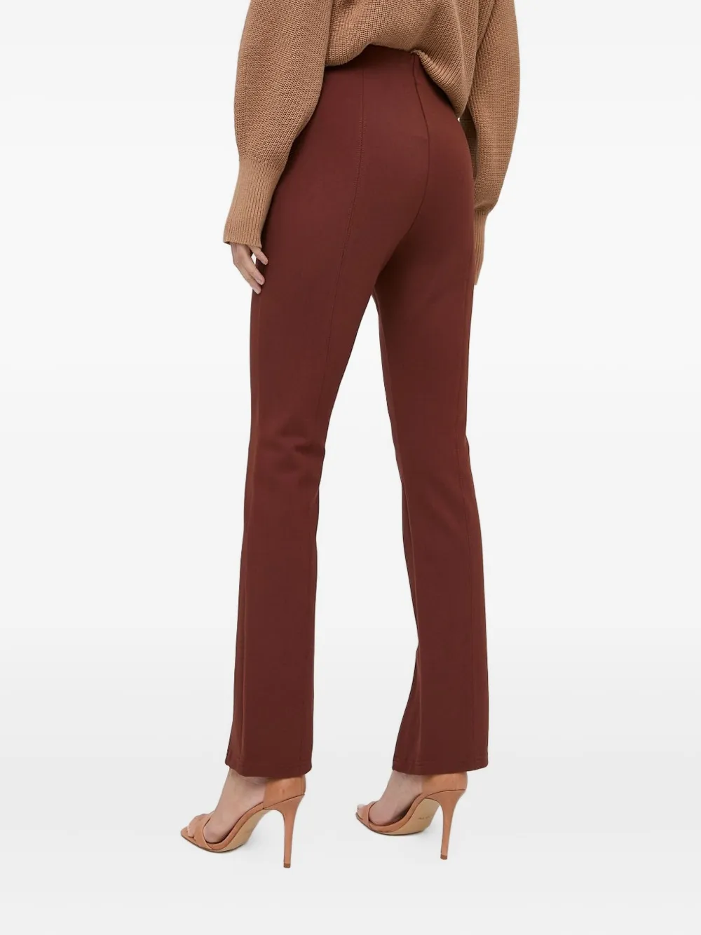 Ivy & Oak Split-hem Trousers In Brown