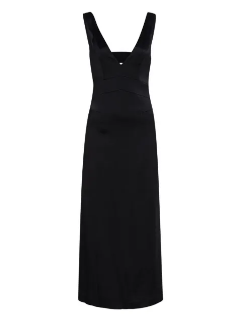  IVY OAK V-neck open-back midi dress