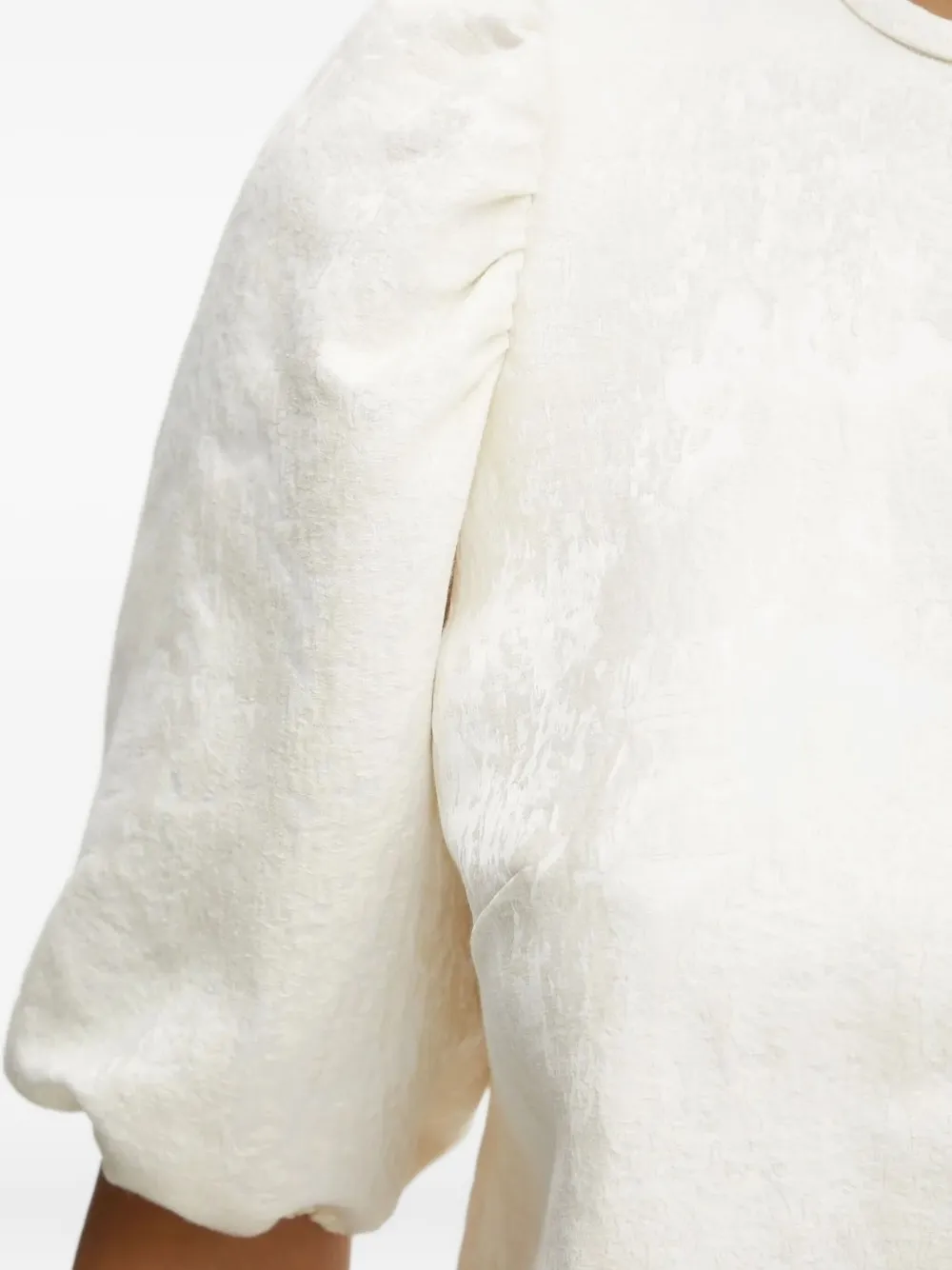 Ivy & Oak Elisabeth Puff-sleeve Top In White