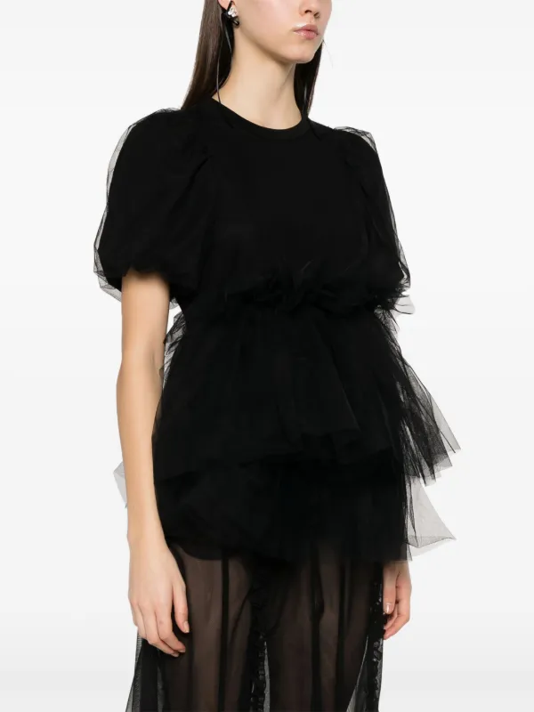 Simone Rocha パフスリーブ Tシャツ | ブラック | FARFETCH JP Simone Rocha パフスリーブ Tシャツ | ブラック | FARFETCH JP