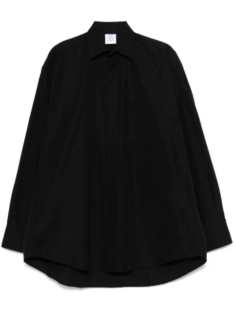 VETEMENTS logo-embroidered shirt  