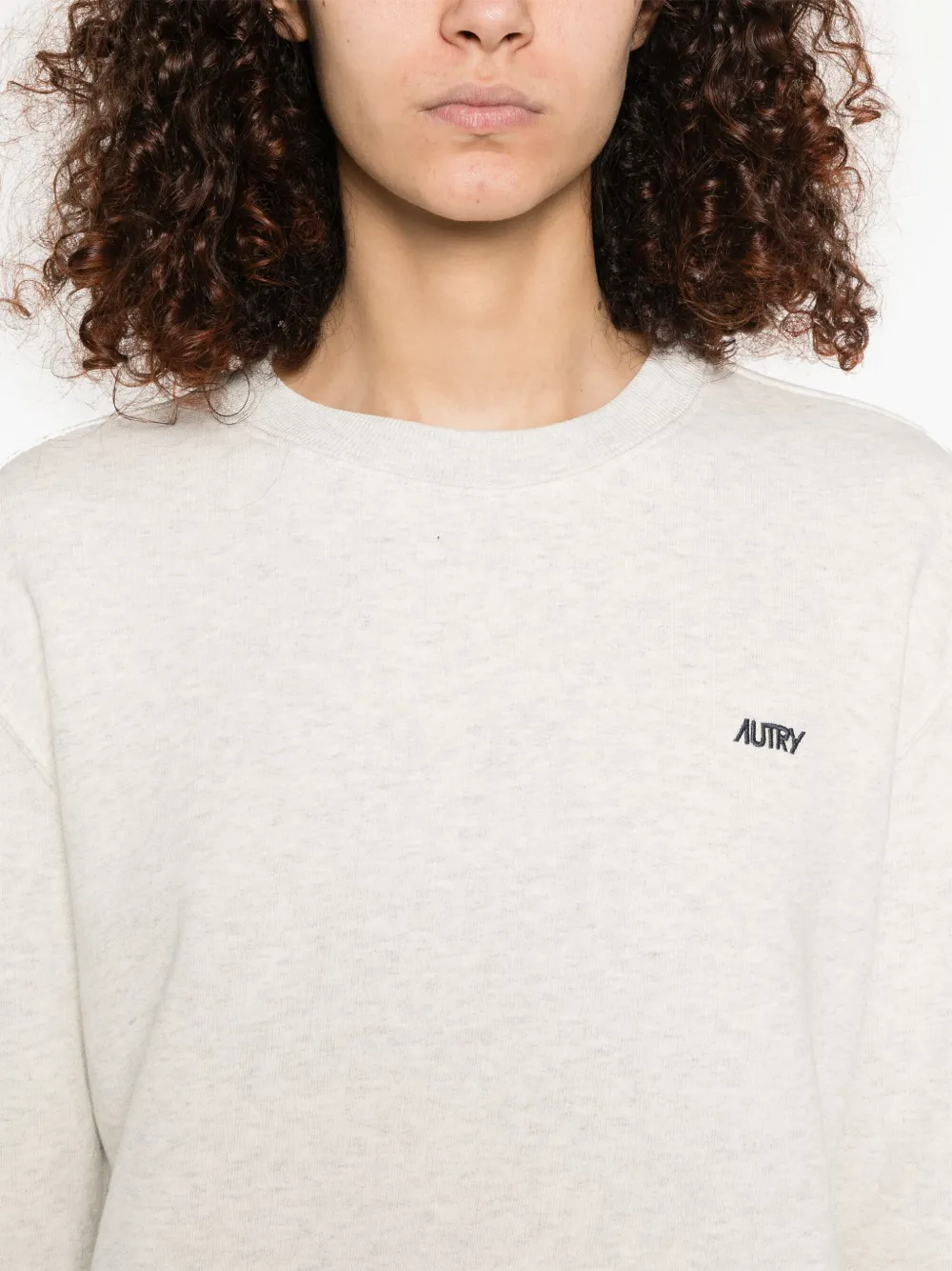 Autry Sweater met geborduurd logo Grijs