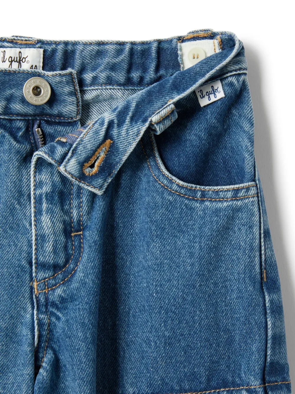 Il Gufo Cargo jeans Blauw