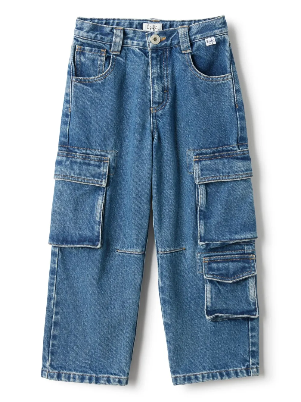 Il Gufo Cargo jeans Blauw