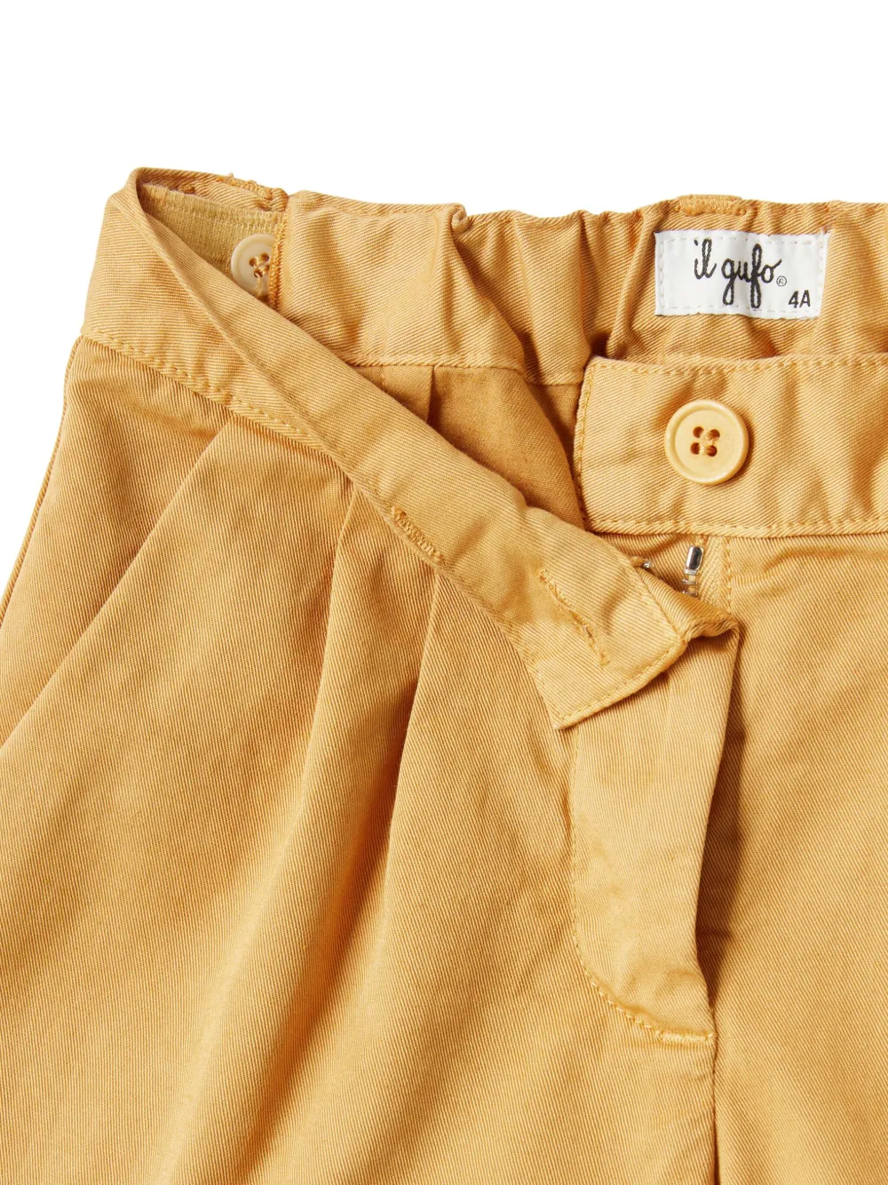 Il Gufo Geplooide shorts Geel