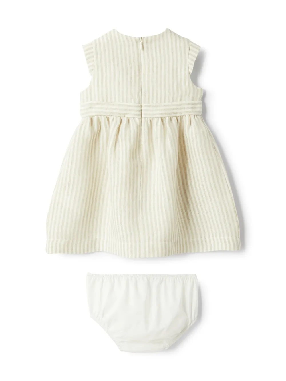 Il Gufo striped linen dress - Beige