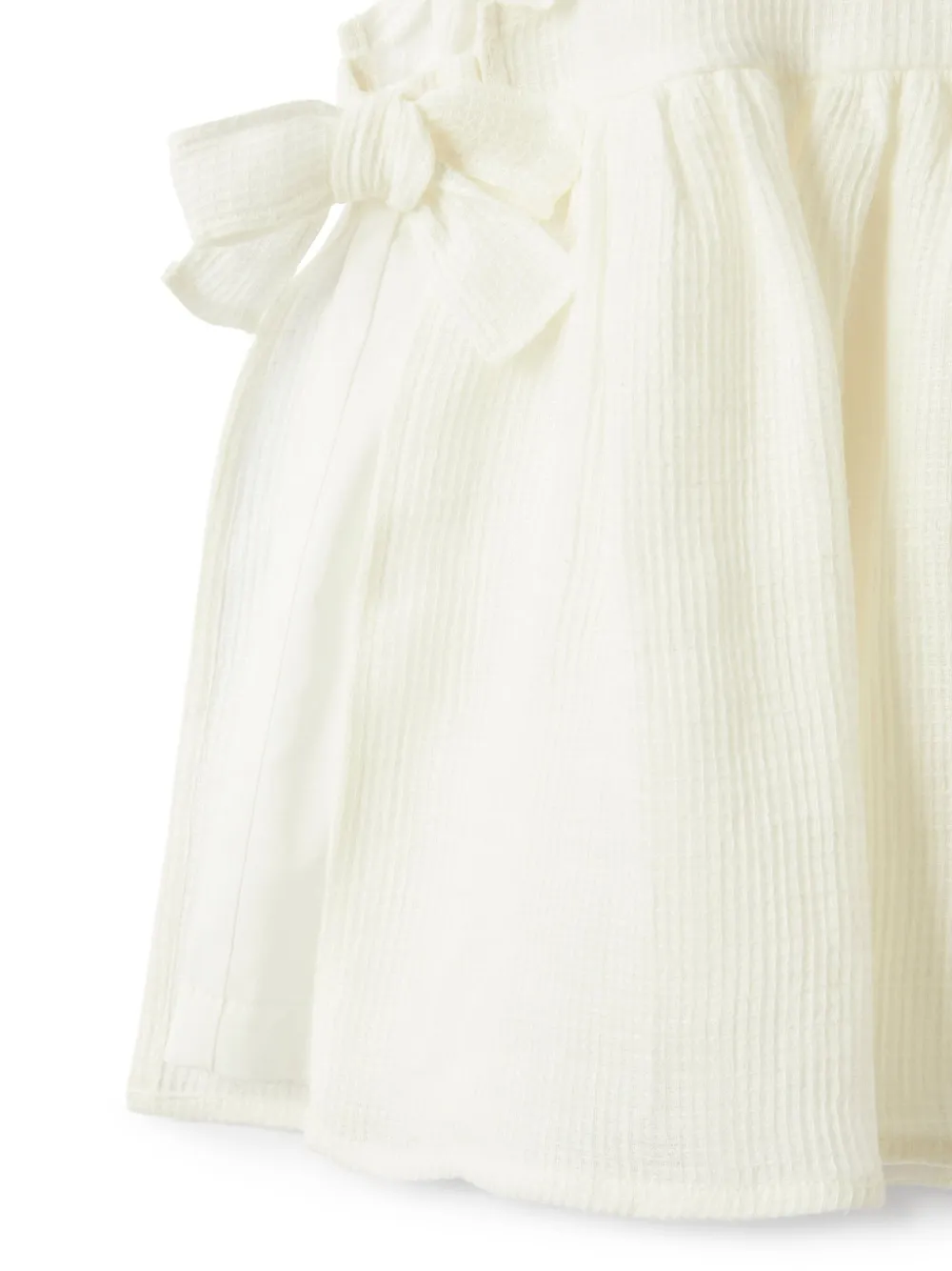 Il Gufo Jurk met strikdetail Wit