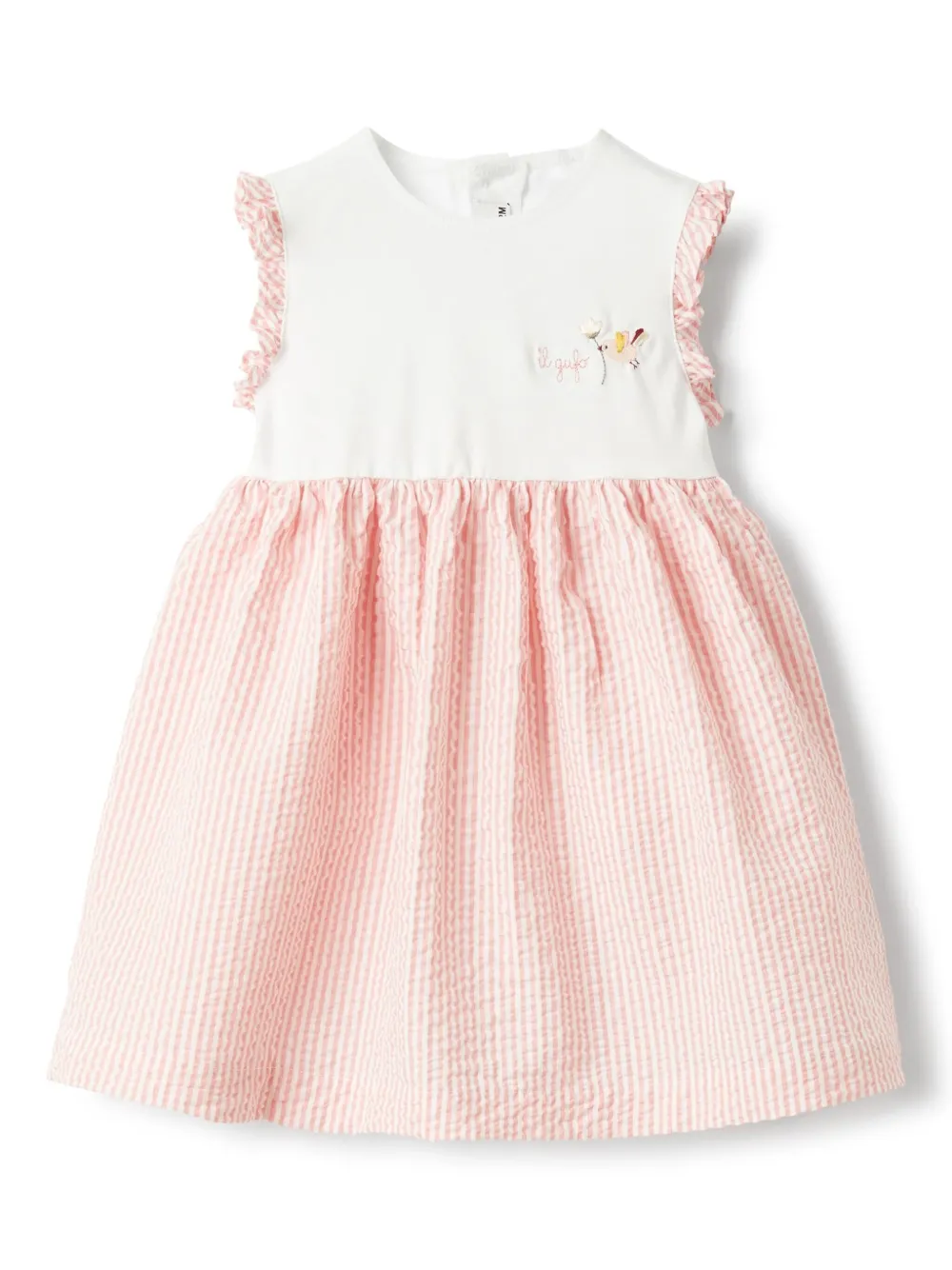 Il Gufo logo-embroidered dress | Pink | Image 1