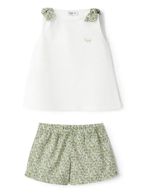 Il Gufo set de shorts con estampado floral
