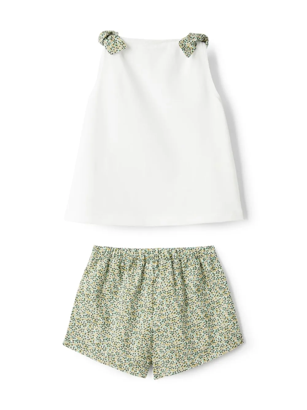 Il Gufo floral-print shorts set - Wit