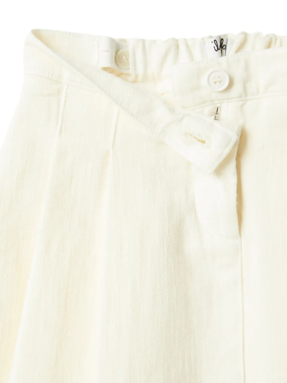 Il Gufo Rok met geplooid detail Wit