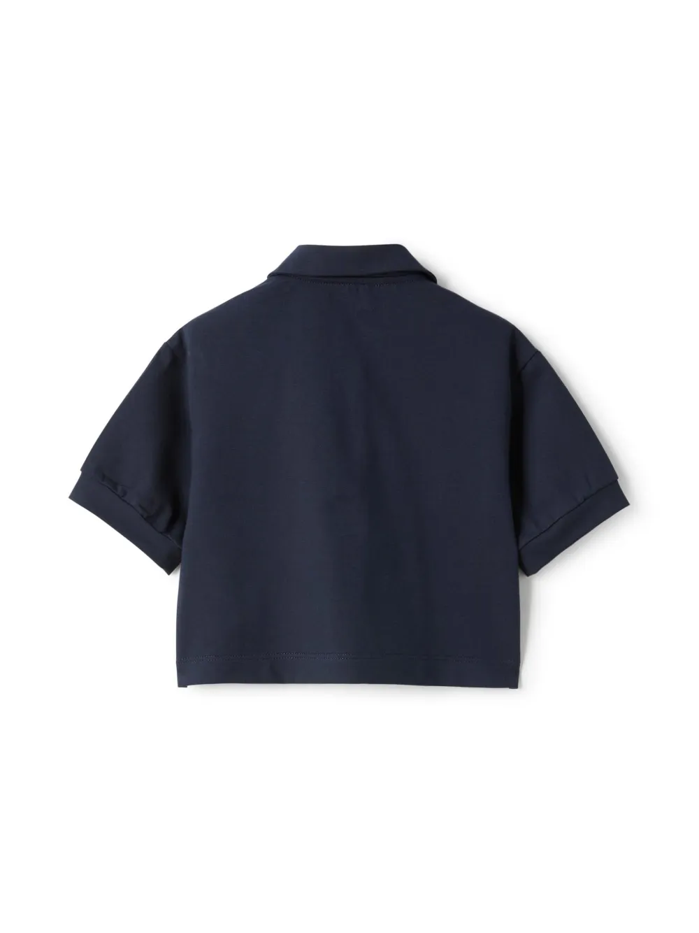 Il Gufo Polotop met geborduurd logo - Blauw