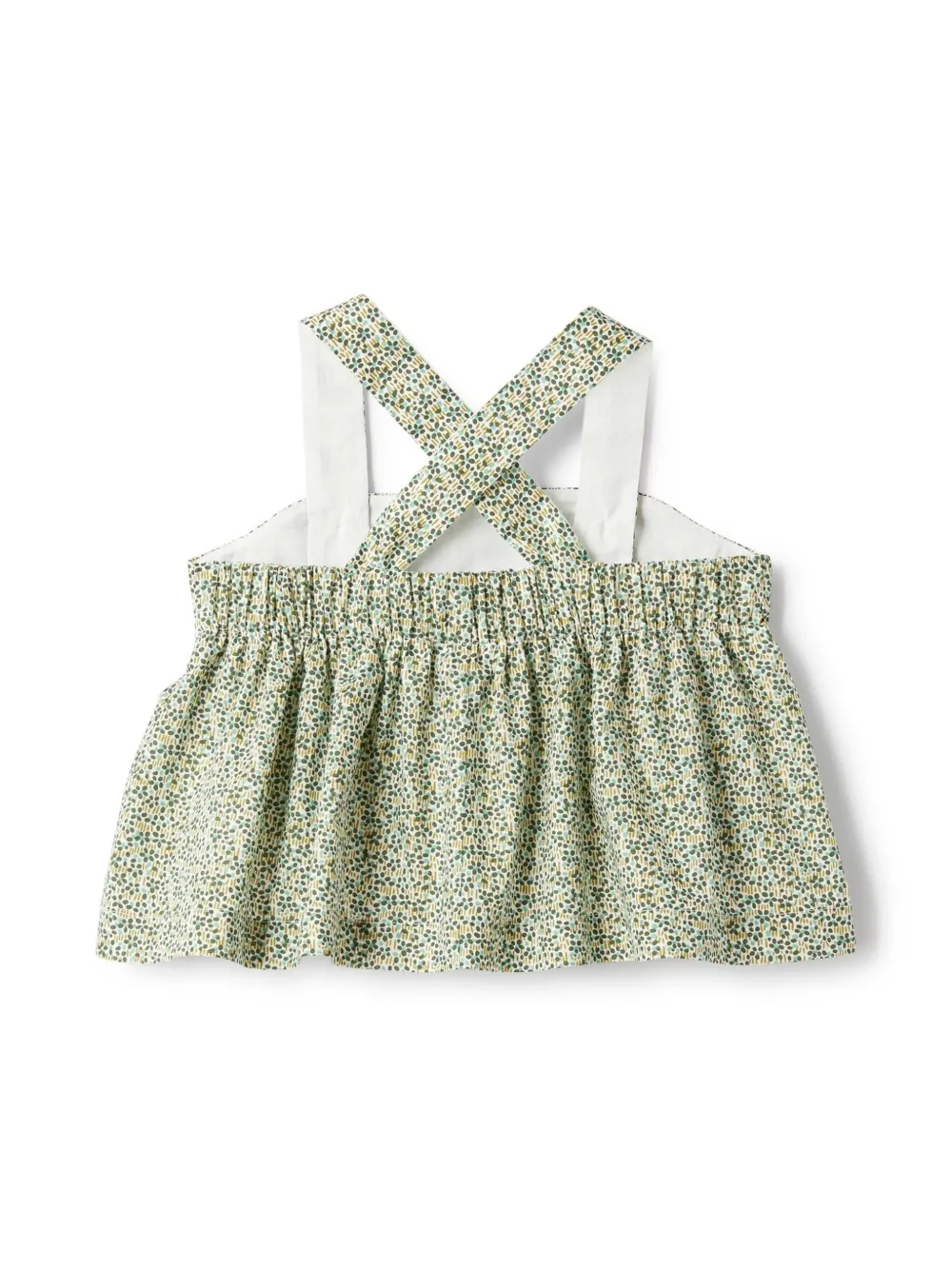 Il Gufo floral-print top - Groen