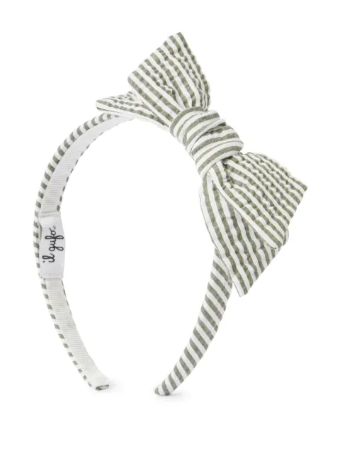 Il Gufo seersucker head band