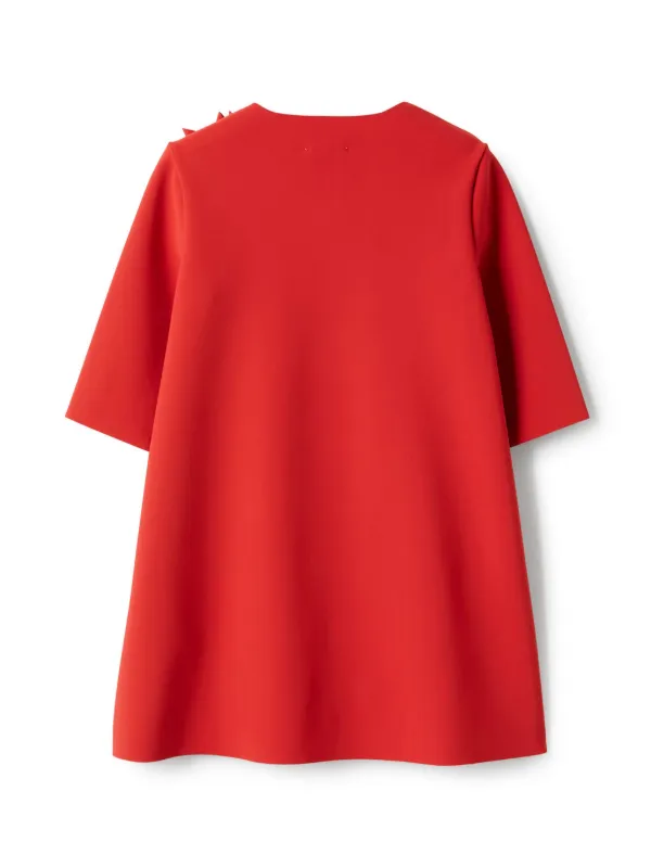 il gufo red dress Girls Scarlet Bloom Appliqu Dress